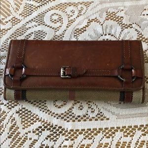 Authentic Burberry wallet genuine leather